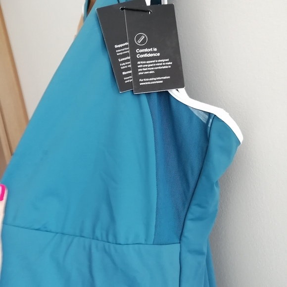 NWT Knix Plus Size High Energy One Piece Swim Bathing Suit Tidepool Blue XXXXL - Picture 6 of 16